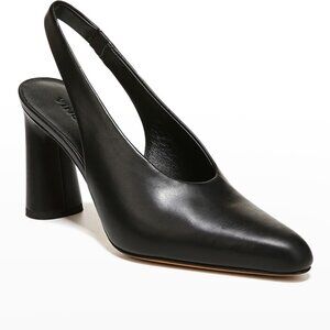 Vince Hellen Leather Heel Slingbacks Size 7.5